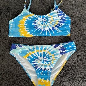 Shein Girls Tie Dye Bikini Swimsuit
